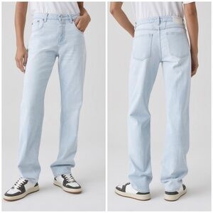 New Closed Denim Briston Straight Jeans Rigid Cotton Organic Sz 28